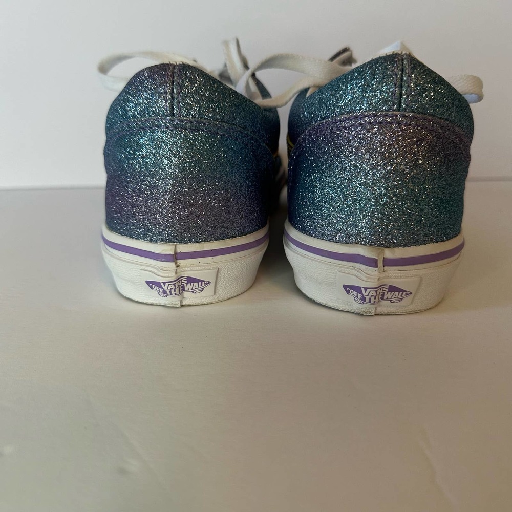NWOT Vans Ombre Glitter Old Skool Blue/Purple Youth Junior Shoes Sz:7 - Picture 4 of 9
